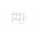 Журнальный стол КЫМОР (HEMNES), 55х55х46 см, белый