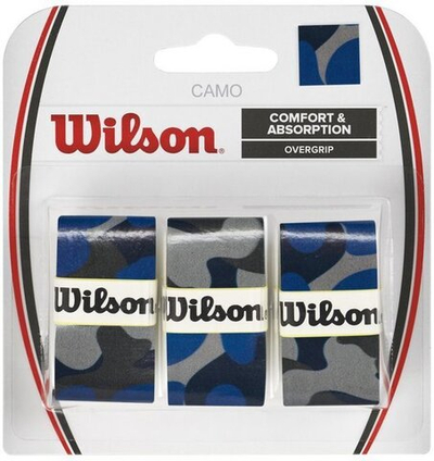 Намотки теннисные Wilson Camo Overgrip - blue