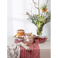 Дорожка на стол 45х150 Tkano Prairie Полоски терракотовая TK20-TR0006