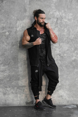 Безрукавка BODY ENGINEERS Atlantis Sleeveless Hoodie Black