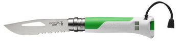 Складной нож Opinel №8 Fluo Green, зеленый, 002319 c клинком из стали Sandvik™ 12С27, рукоять Полиформальдегид POM (пластик)