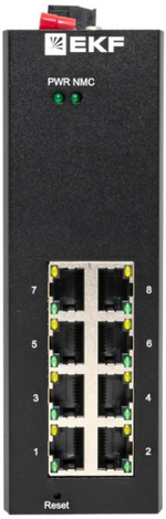 Коммутатор промышленный управляемый EKF TSX-ML2-8GT