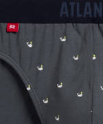 Мужские трусы слипы спорт Atlantic, набор 3 шт., хлопок, небесно-голубые + темно-синие + графит, 3MP-158