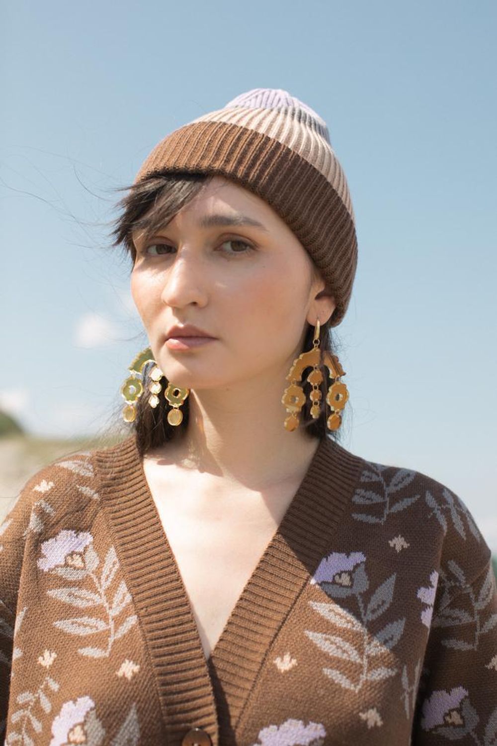 Шапка Idel Flora коричневая