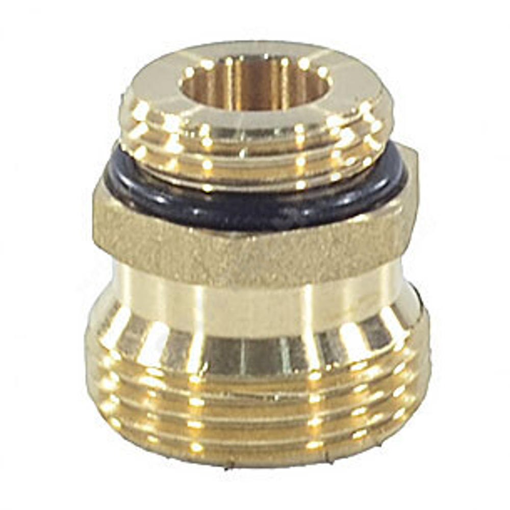 Штуцер переходной латунь 1/2"x3/4" под евроконус для клапана коллекторного Апогей 310011