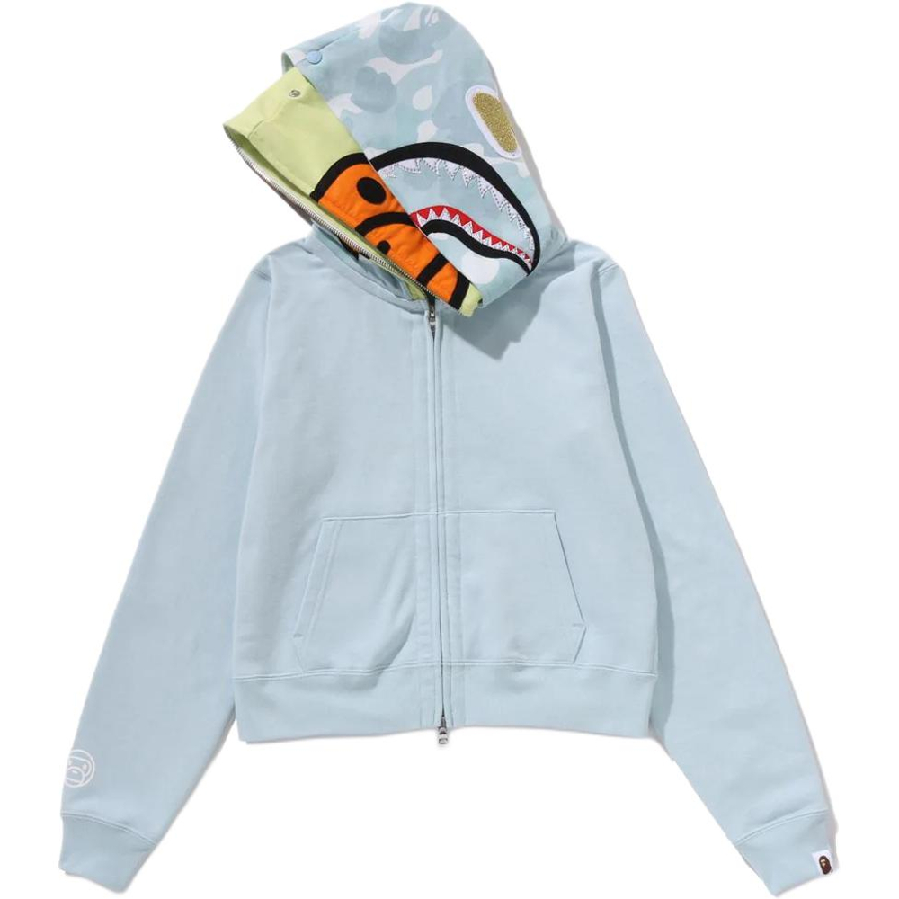 A Bathing Ape Bathing Ape Sweatshirts Cardigan Cotton Moderate No Fleece Lined Regular Sleeve Zip Closure 2m30 215 301