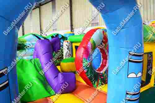 Коммерческий надувной батут "Зверинец", 4,5*4,5*2,5 м