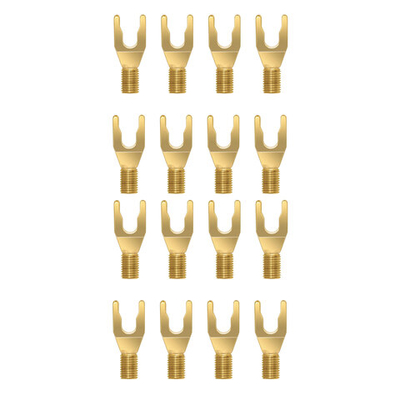 Wireworld 16 gold spade for exchanging, набор сменных разъемов "Лопатка", позолоч, 16шт. (SPDGEX16)