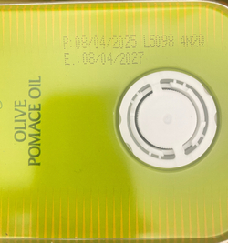 Оливковое масло BASSO Pomace Для жарки Рафинированное 3 литра в жестяной банке-канистре Италия