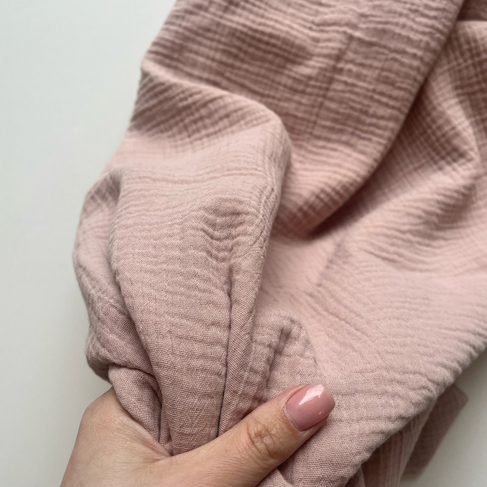 Муслин Серебристо Розовый