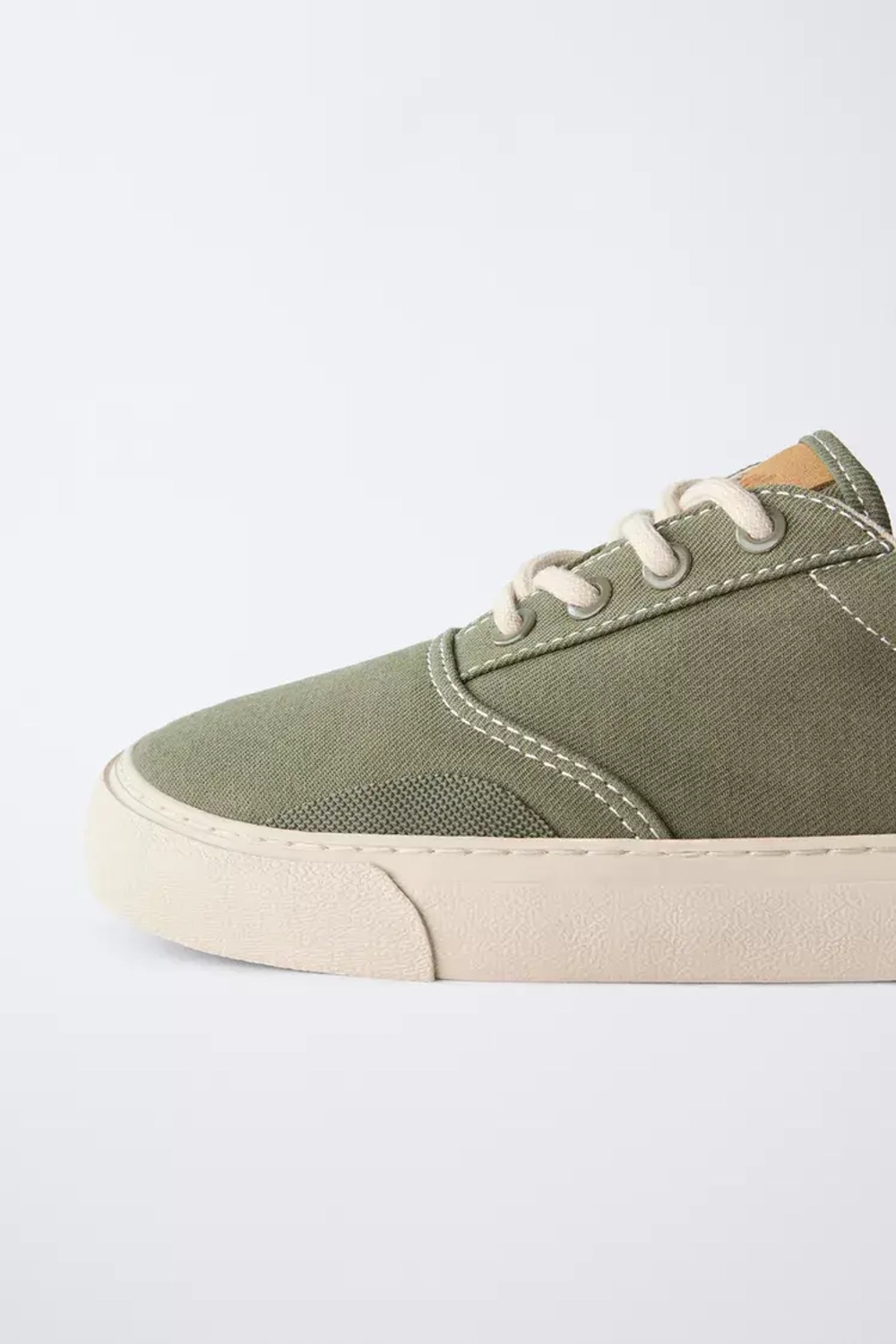 ZARA КРОССОВКИ, ЗЕЛЕНЫЙ ХАКИ