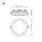 Встраиваемый светодиодный светильник Arlight LTD-115SOL-15W Warm White 020708