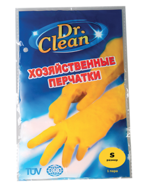 Перчатки хозяйственные Dr.Clean размер S
