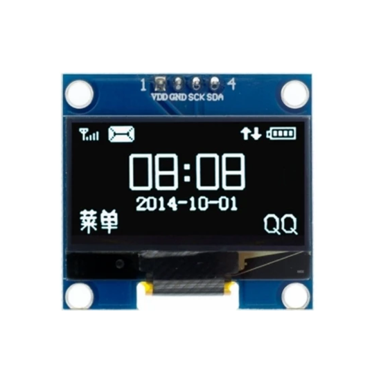 OLED дисплей 1.3 дюйма 128*64, I2C, 4 pin, белый