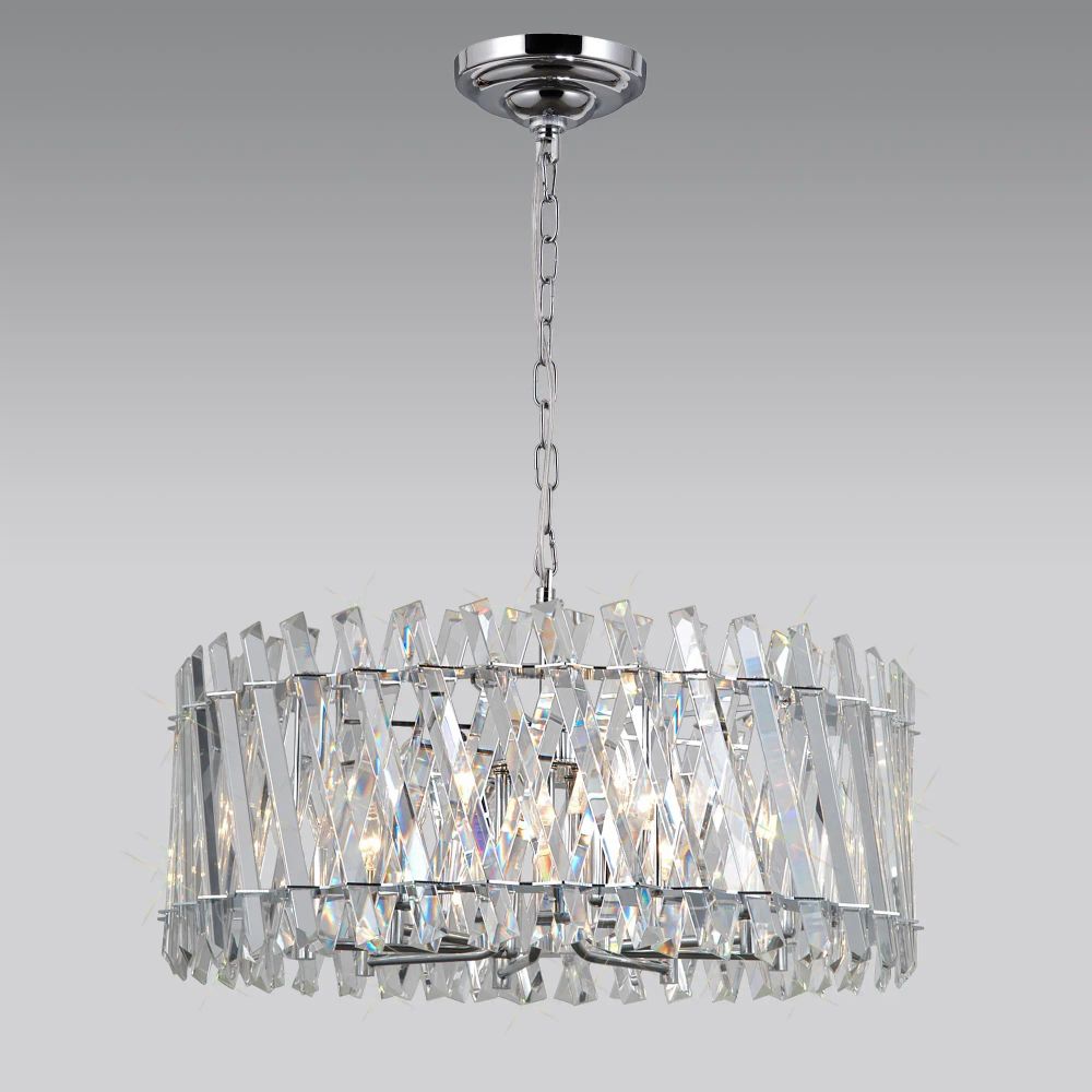 Citilux Ингвар CL334281 Люстра подвесная хрустальная Хром