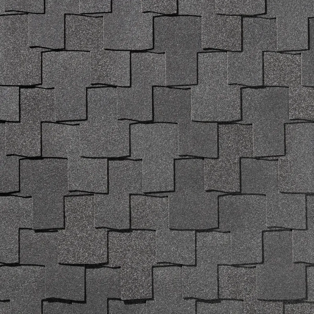 Гибкая черепица Bohho Антрацитово-серый Quiet Tile ( Тихая черепица )