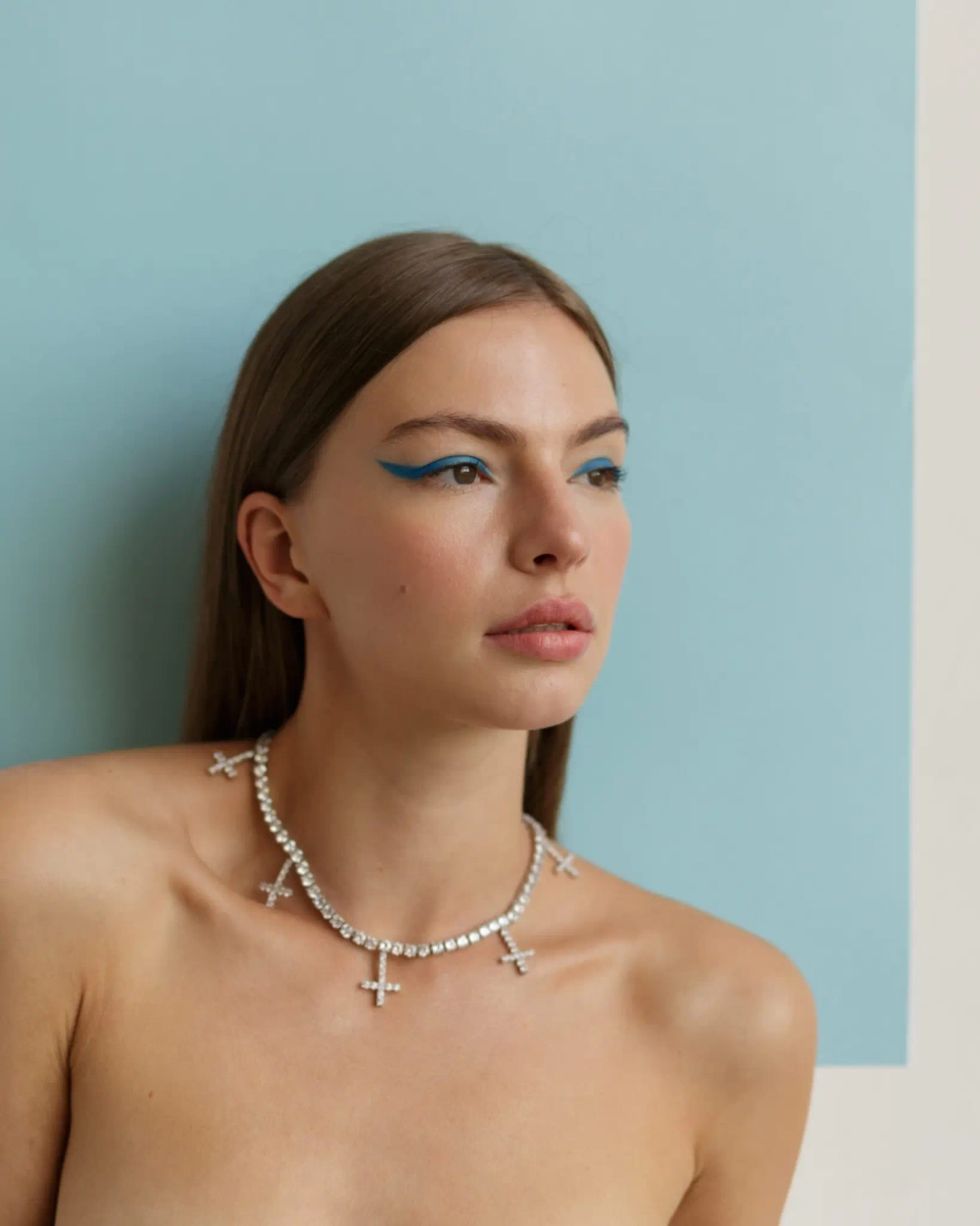 Колье Crystal Crosses