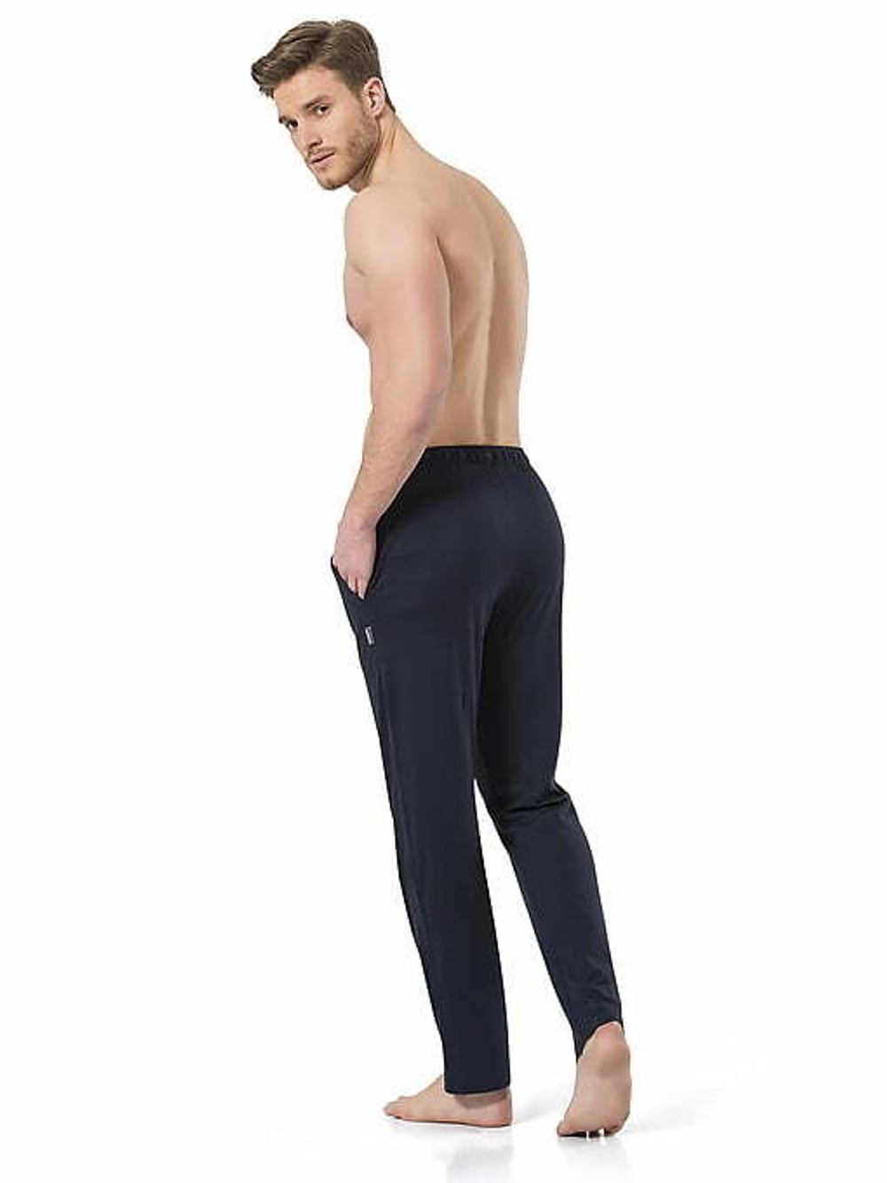 Брюки домашние мужские темно-синий