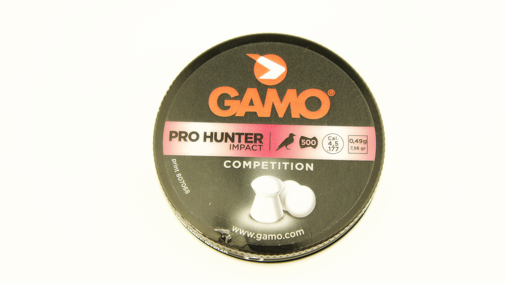 GAMO PRO-HUNTER 4.5mm 0,49г. (250шт.) пули пневматические