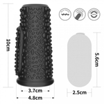 Эрекционное кольцо с вибрацией Lovetoy Knights Ring Drip черная