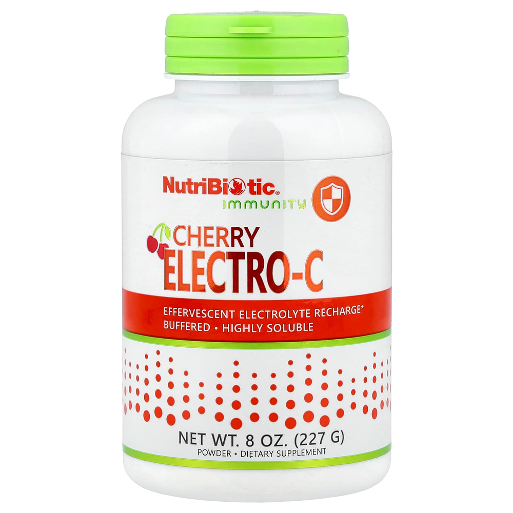 NutriBiotic, Immunity, Cherry Electro-C, порошок, 227 г (8 унций)