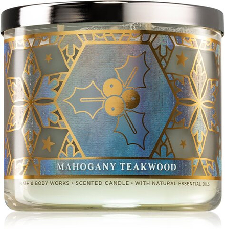 Bath & Body Works Mahogany Teakwood - ароматическая свеча /   411  g  / GTIN 667557495910