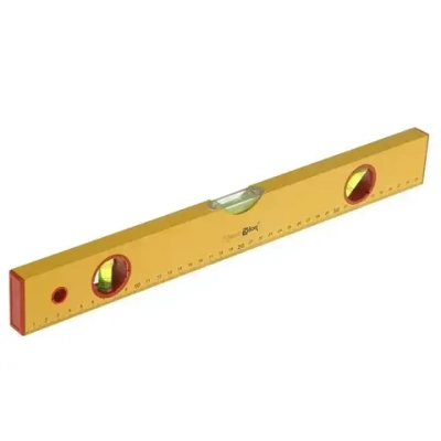 Уровень алюминиев "Yellow", 3 глазка, линейка, 400мм, (шт)