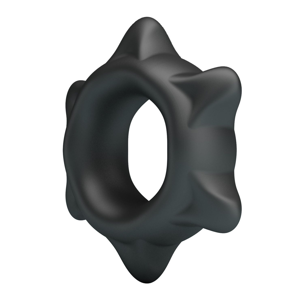 Черное эрекционное кольцо Ethaniel (Цвет: черный)