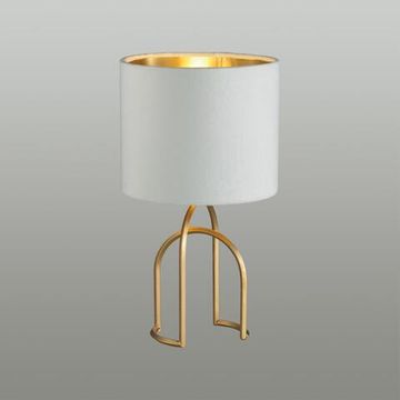5660/1T MODERNI LN23 389 матовое золото, белый Настольная лампа E14 40W 220V STACY