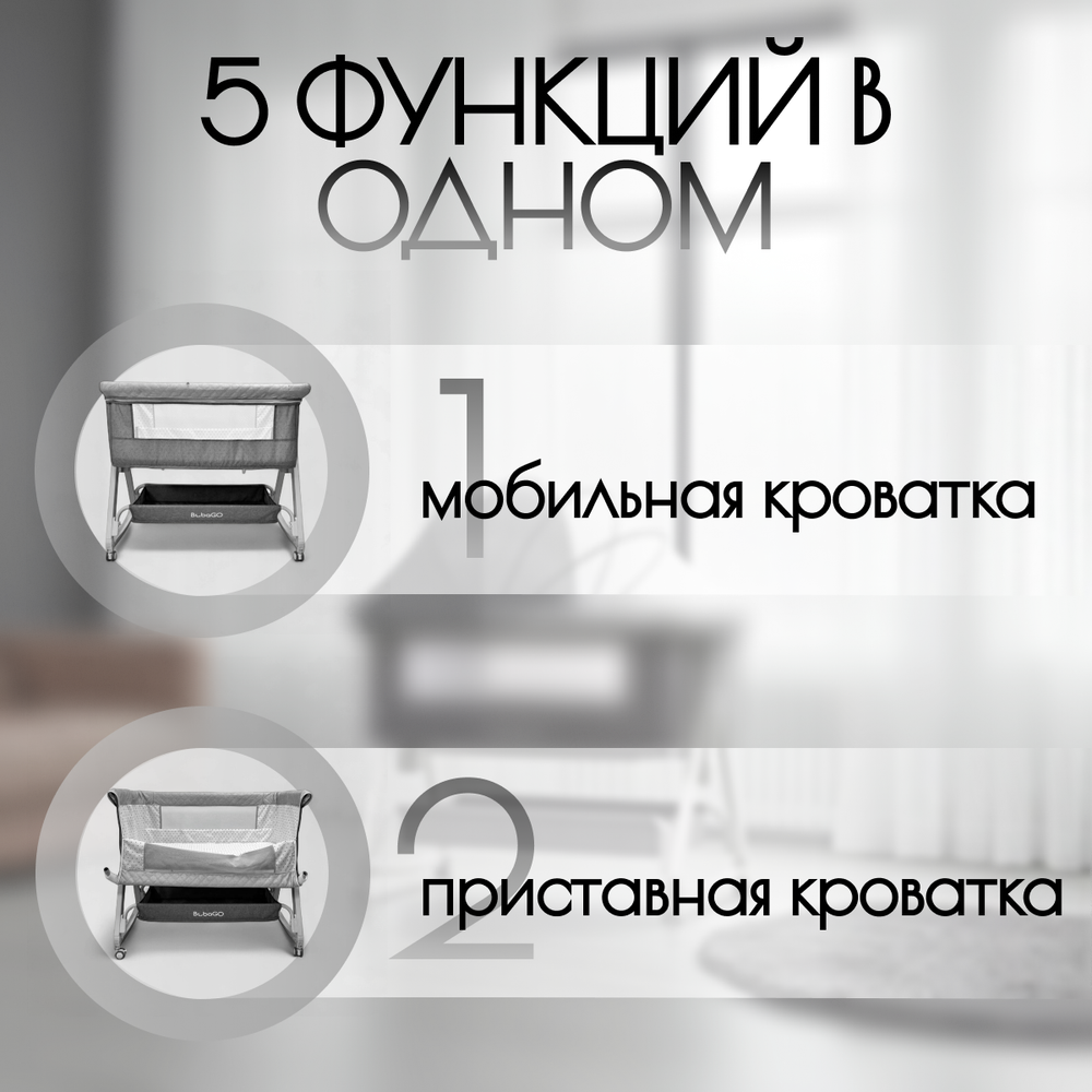 Детская кроватка 5в1 Elva