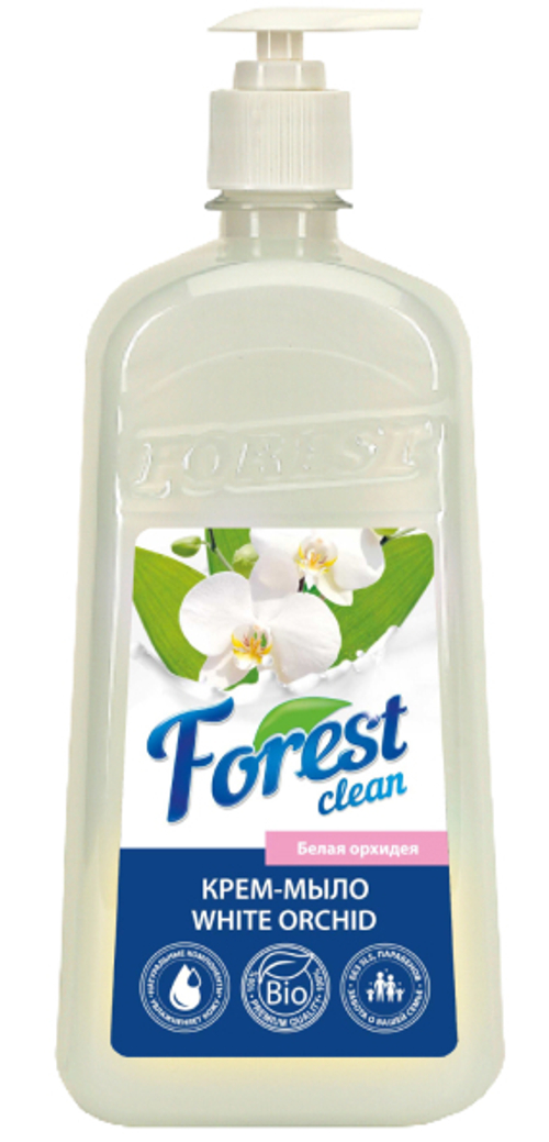 Forest Clean крем-мыло “Белая орхидея” 1л