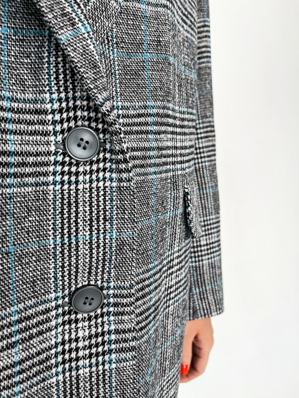 Жакет серый в клетку Серый 4