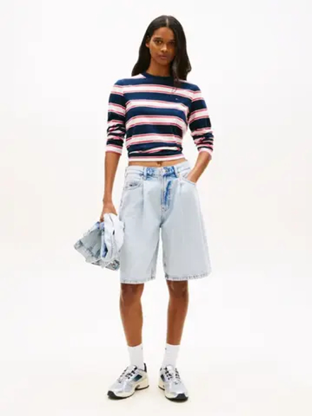 Шорты джинсовые женские TOMMY JEANS CHARLIE LS SHORT PLE