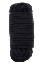 Черная веревка для связывания Love Rope - 10 м.
