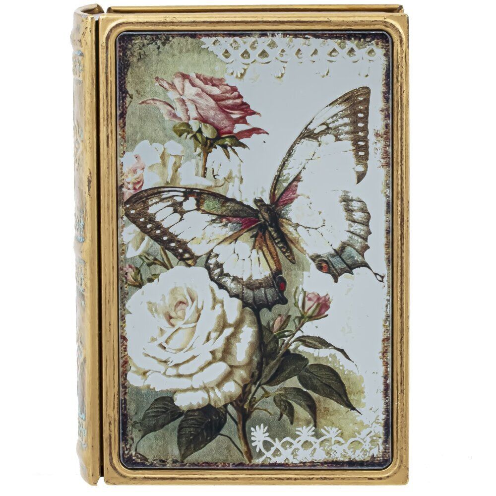 GAEM Шкатулка-книга с зеркальным элементом, L12 W5 H17 см