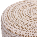 Корзинка вязаная интерьерная «ВАЛЬТА», цвет беж/белый, 21*11см, (лейбл селфи)