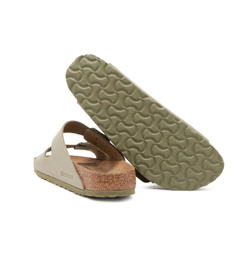 Кожаные шлепанцы arizona Birkenstock - хаки(1027697)