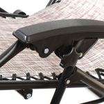 Шезлонг пляжный складной, металл, 165х65х110 см, 100 кг, 2 положения спинки, коричнево-серый, Green Days