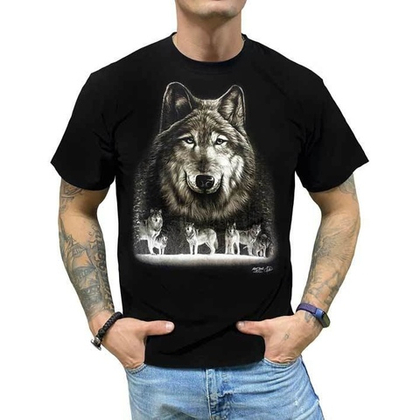 Футболка Волк Серый - Стая (S)
