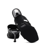 Кожаные шлепки panache triple strap Karl Lagerfeld - черный(KL30126)