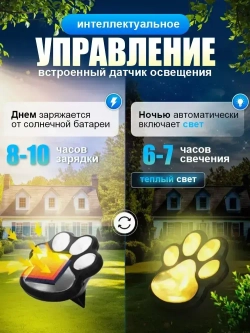 садовые светильники на солнечных батареях 4 шт./лапа светильник уличный