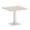 Onix Direct Стол квадратный O.SPRG-2 Денвер Светлый/Металл Белый 900*900*750