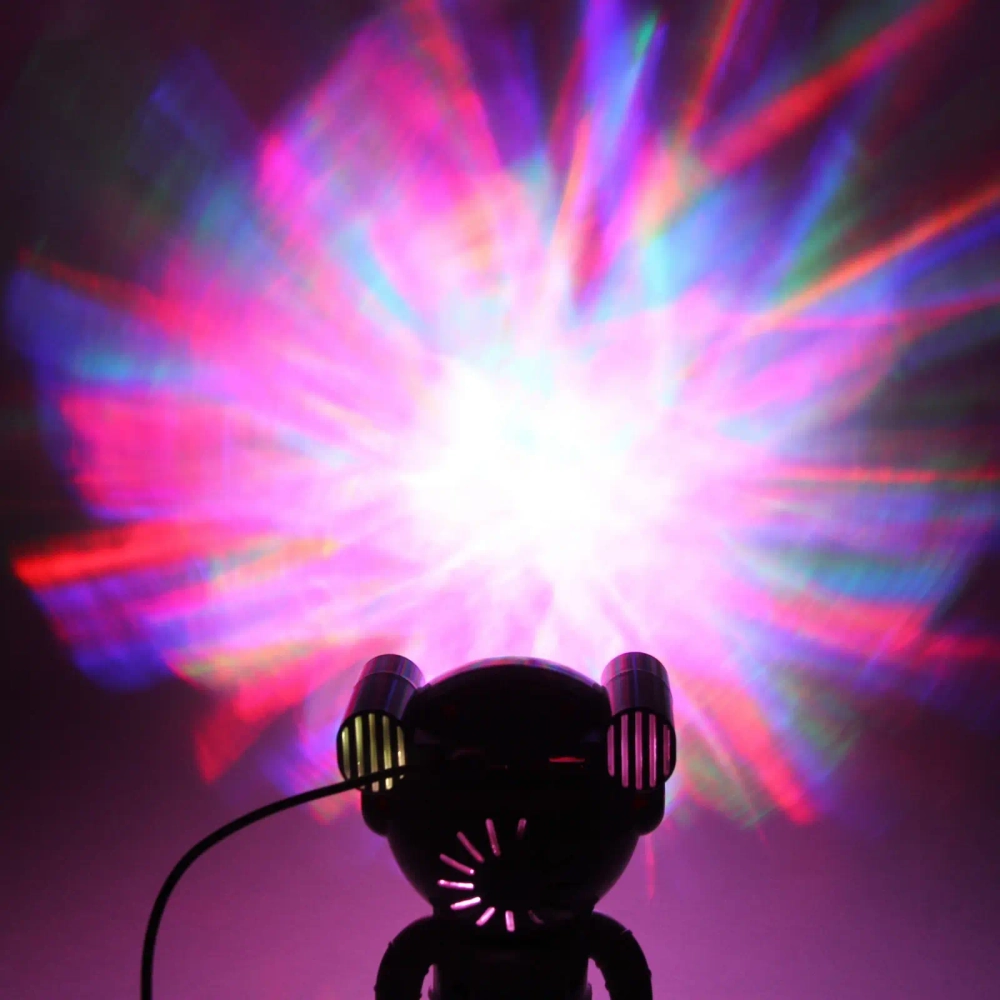 Световой прибор Лазер для дома «Космонавт» 19*11*19 см, Bluetooth, TF Card, пульт д/у,, 8 режимов, USB (220V)