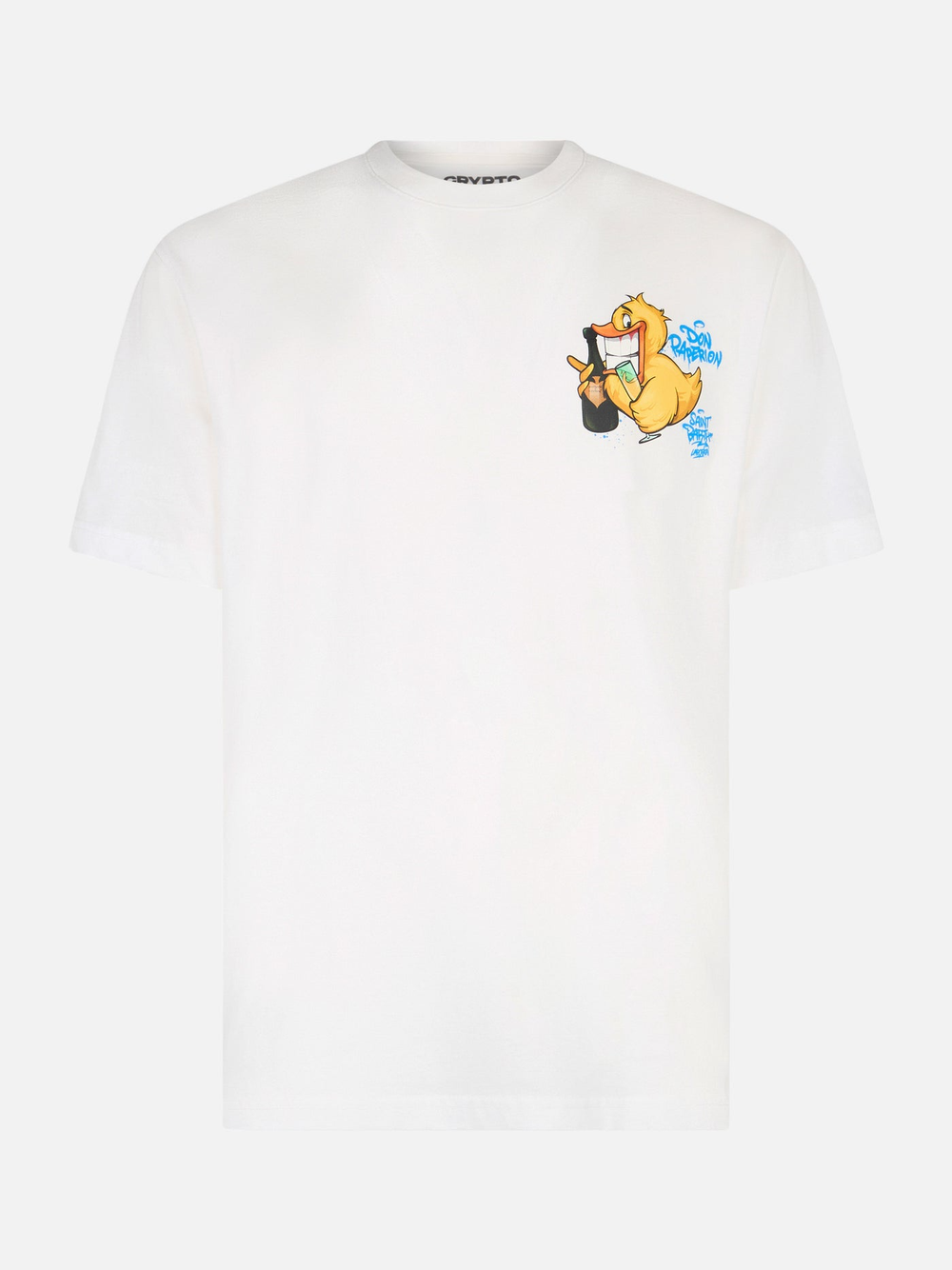 Футболка MC Saint Barth TSHIRT DUCKY DON 01 белый шампанское