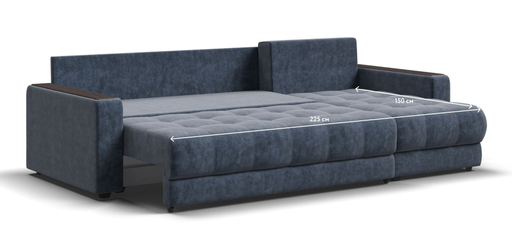 Угловой диван BOSS 3.0 Classic XL Велюр Royal топаз