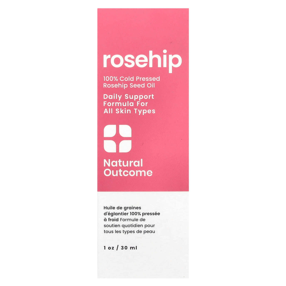 Natural Outcome, 100% масло семян шиповника холодного отжима, 30 мл (1 унция)