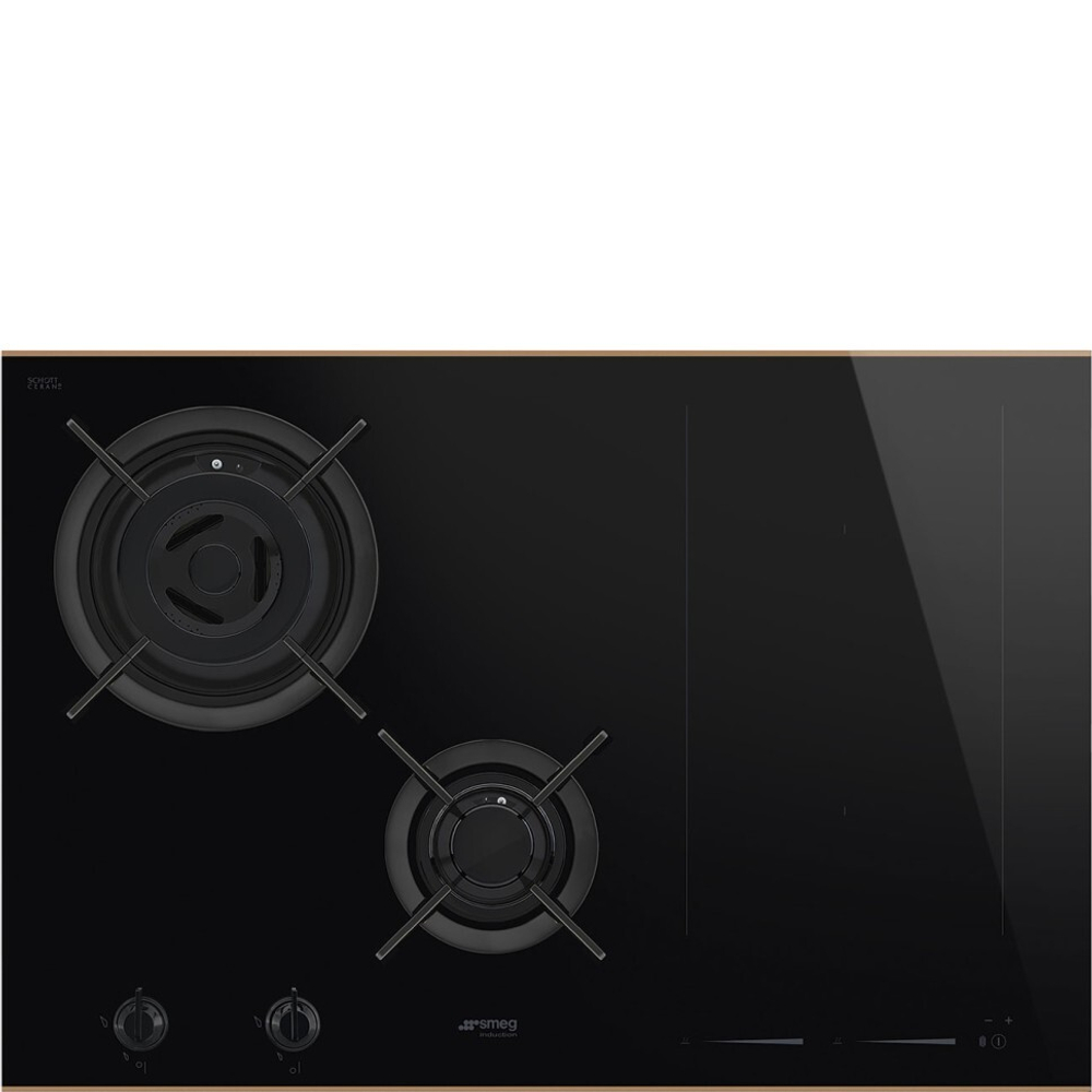 Комбинированная варочная панель газ + индукция Smeg PM6743R