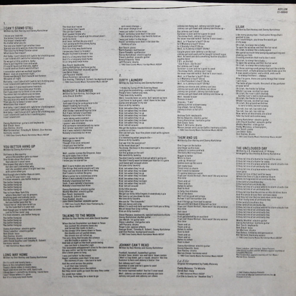 Don Henley / I Can't Stand Still (LP)