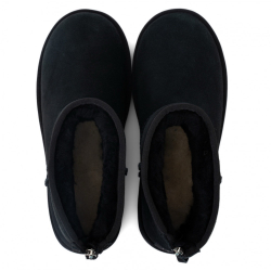 UGG Mens Classic Mini Zip II Black