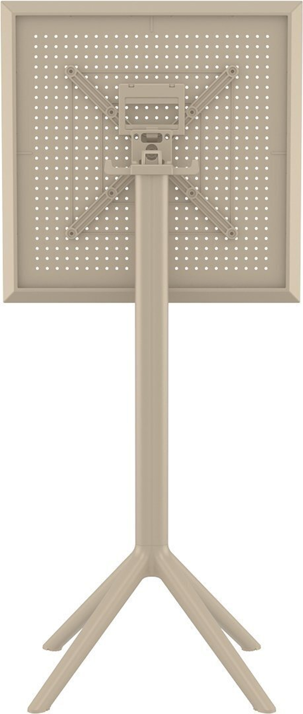 Стол пластиковый барный складной Siesta Contract Sky Folding Bar Table 60, бежевый